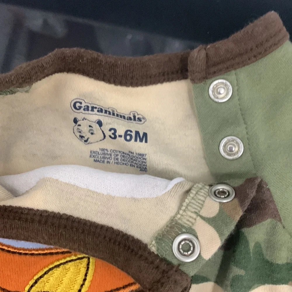 Boys camo plane onesie